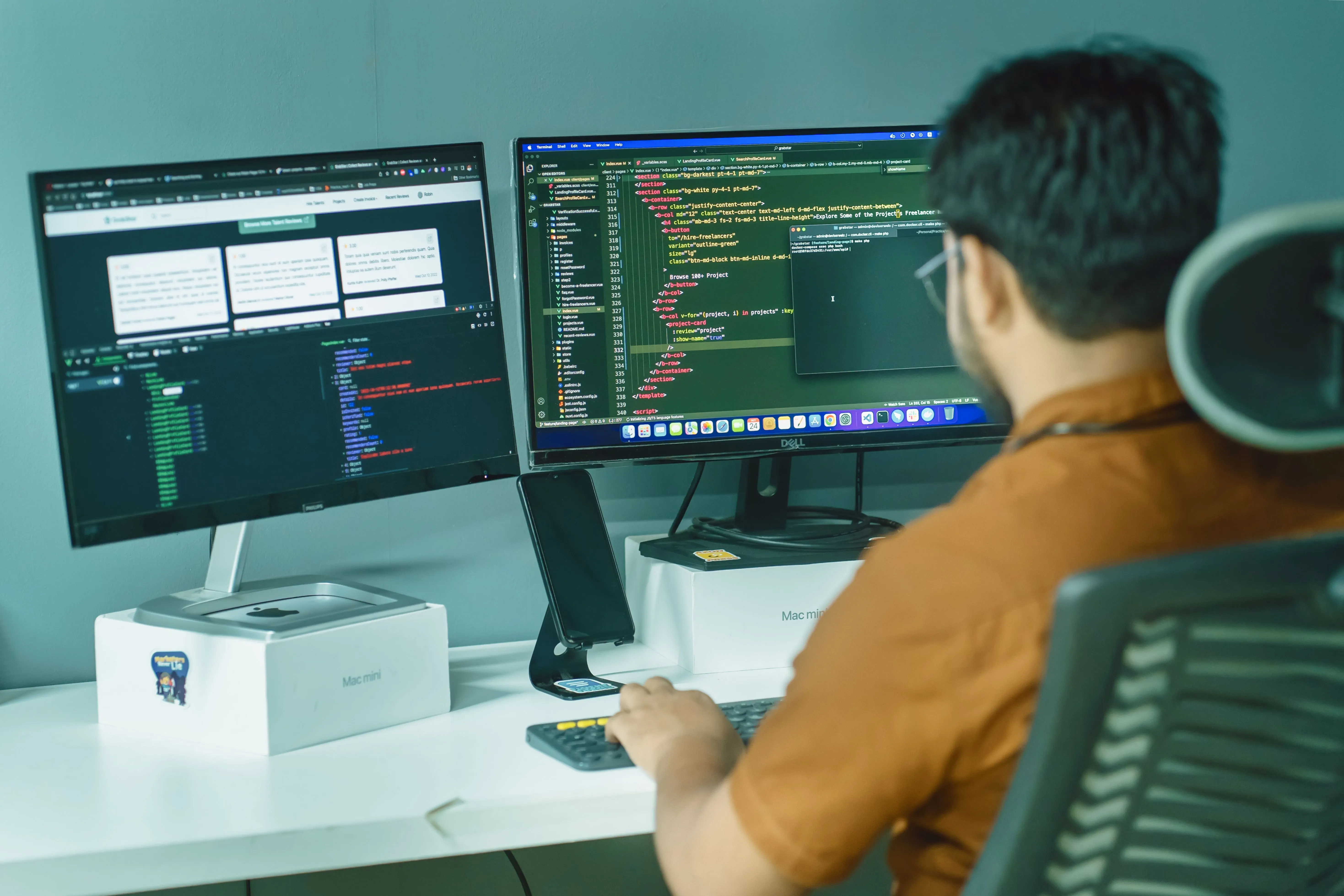 Website design showcase in Ajman